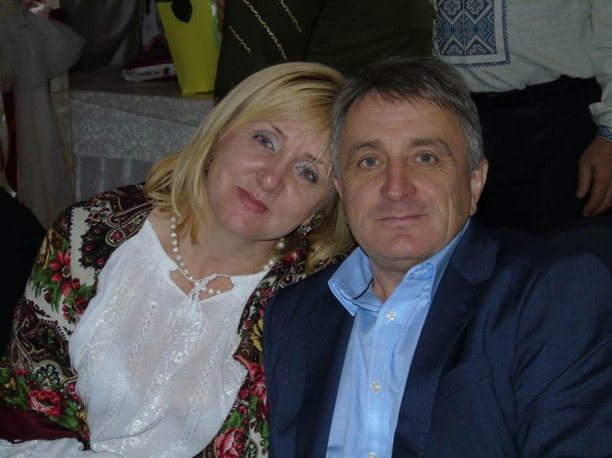 Оксана Тимків разом із чоловіком